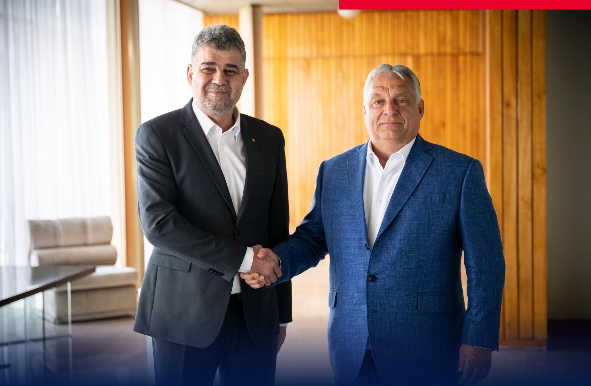 Ciolacu, discuţii cu Viktor Orban: Guvernele noastre au un interes comun în dezvoltarea infrastructurii de transport Est-Vest