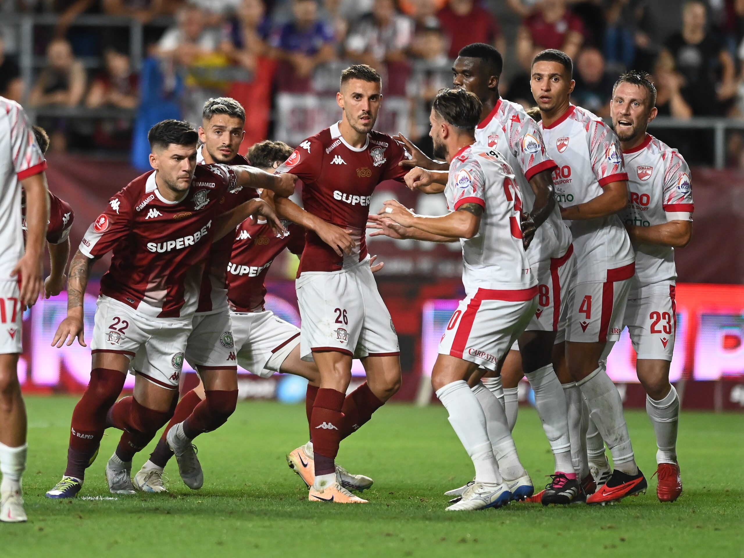 Victorie clară a Rapidului în fața celor de la Dinamo