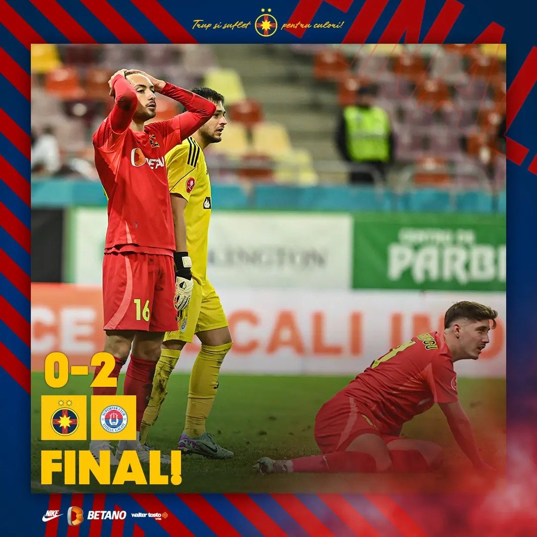 Oțelul Galați câștigătoare la Bucureşti, 2-0 cu FCSB în Superligă