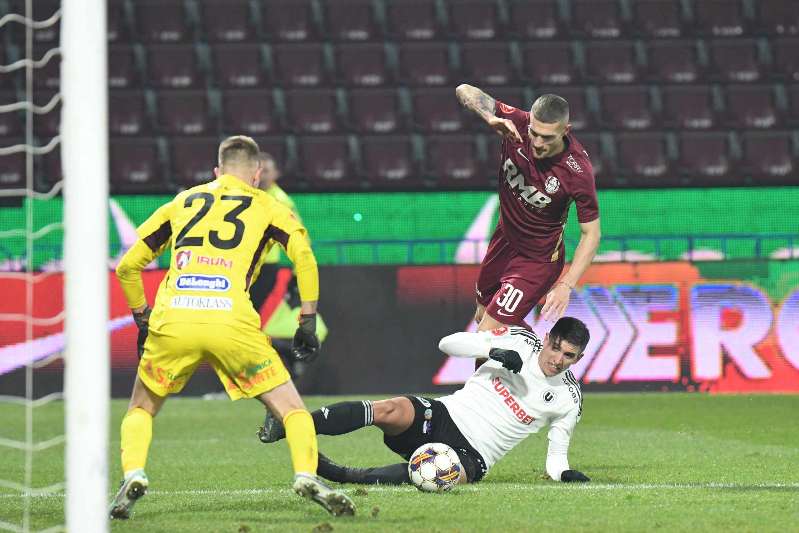 CFR și-a adjudecat fără drept de apel victoria în derby-ul cu Universitatea Cluj