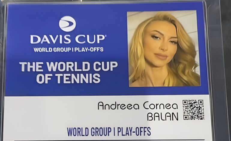 Andreea Bălan s-a transformat în Andreea Cornea. Iubita tenismenului, „antrenoare” și în Cupa Davis