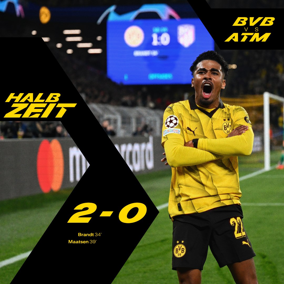 Borussia Dortmund a reușit calificarea în semifinalele Ligii Campionilor, după un scor categoric 4-2 cu Atletico Madrid