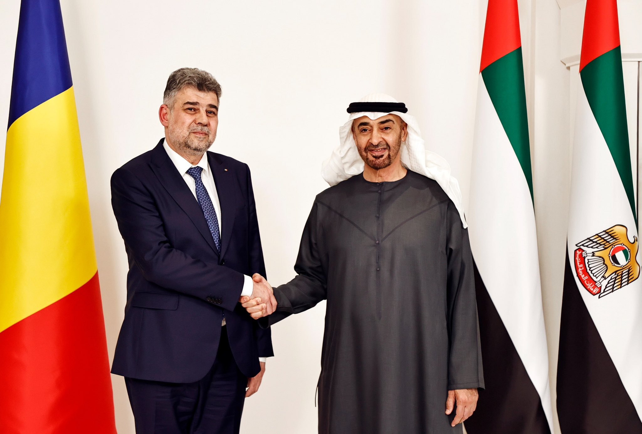Ciolacu, întrevedere cu președintele Emiratelor Arabe Unite: România se angajează să dezvolte relațiile noastre bilaterale