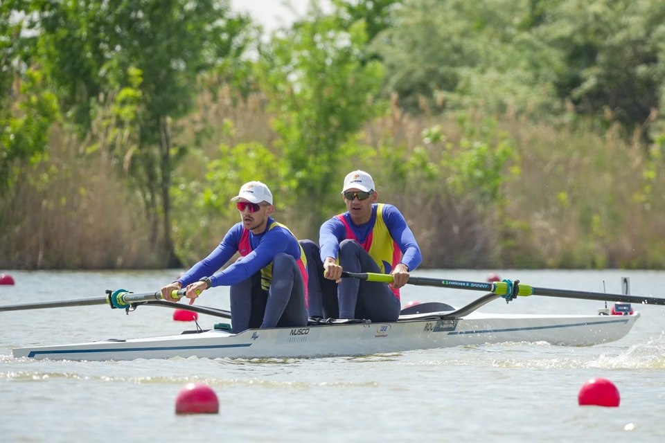Florin Arteni şi Florin Lehaci, argint pentru România în proba de dublu rame masculin, la Europenele de Canotaj de la Szeged