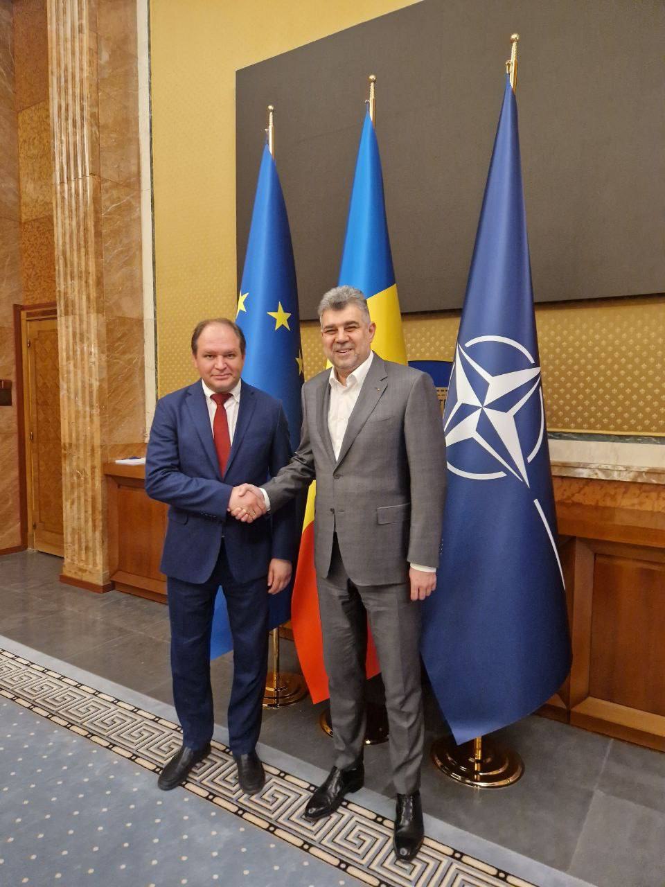 Ciolacu, întrevedere cu primarul din Chișinău. Ceban și-a exprimat recunoștința privind sprijinul pentru integrarea europeană a R. Moldova