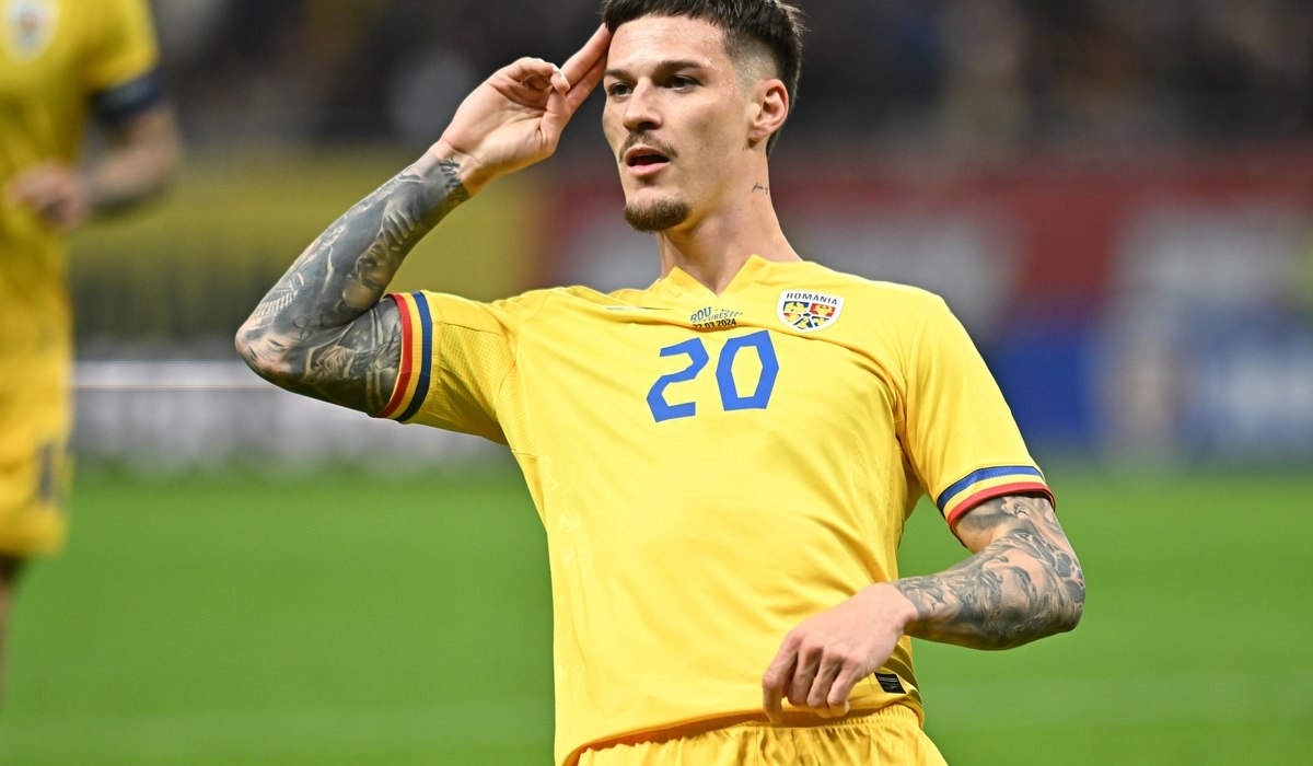 Dennis Man, ca Superman în Kosovo – România: starul naționalei, în formă și la interviul de după meci