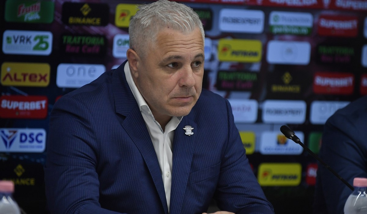 Hohote de râs după discursul lui Marius Șumudică: „El e ghiocelul, eu am stropitoarea”