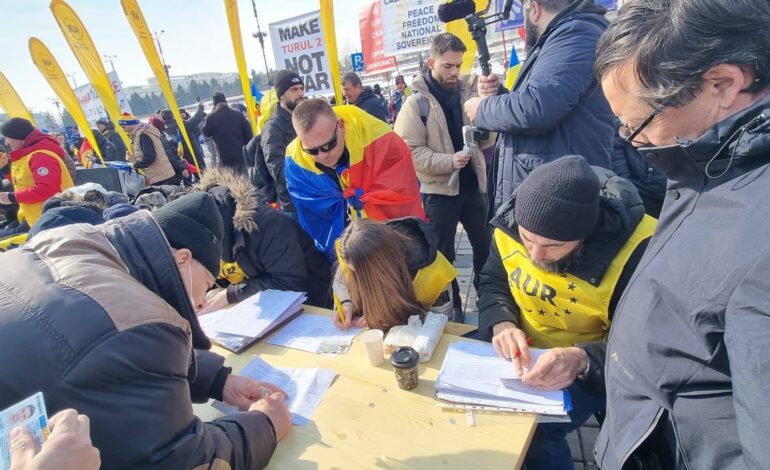 AUR anunță că a adunat peste 200.000 de semnături pentru candidatura lui Călin Georgescu