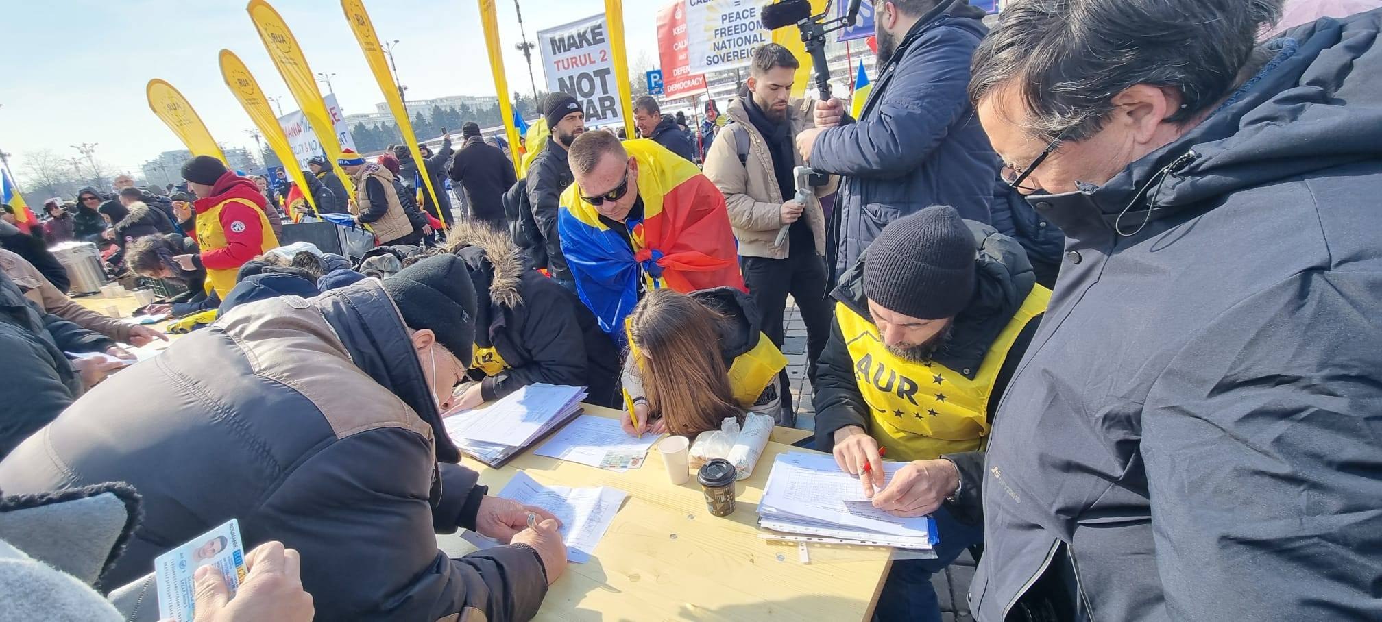 AUR anunță că a adunat peste 200.000 de semnături pentru candidatura lui Călin Georgescu