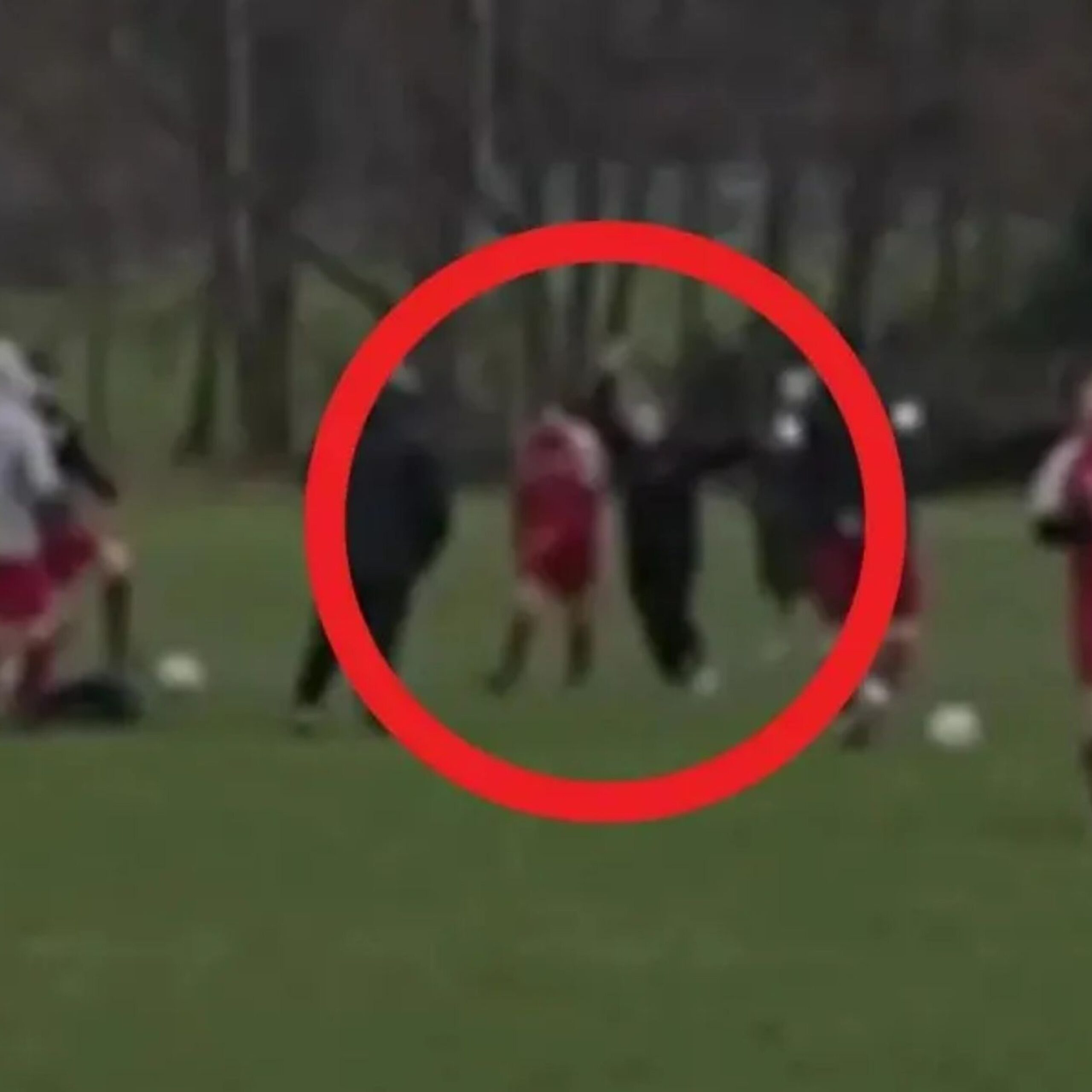 Scene incredibile pe terenul de fotbal. Un jucător, luat la bătaie de nevasta înșelată