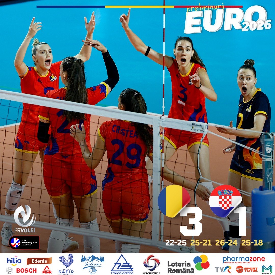 România s-a făcut mare la Blaj: calificare glorioasă la Campionatul European de volei din 2026