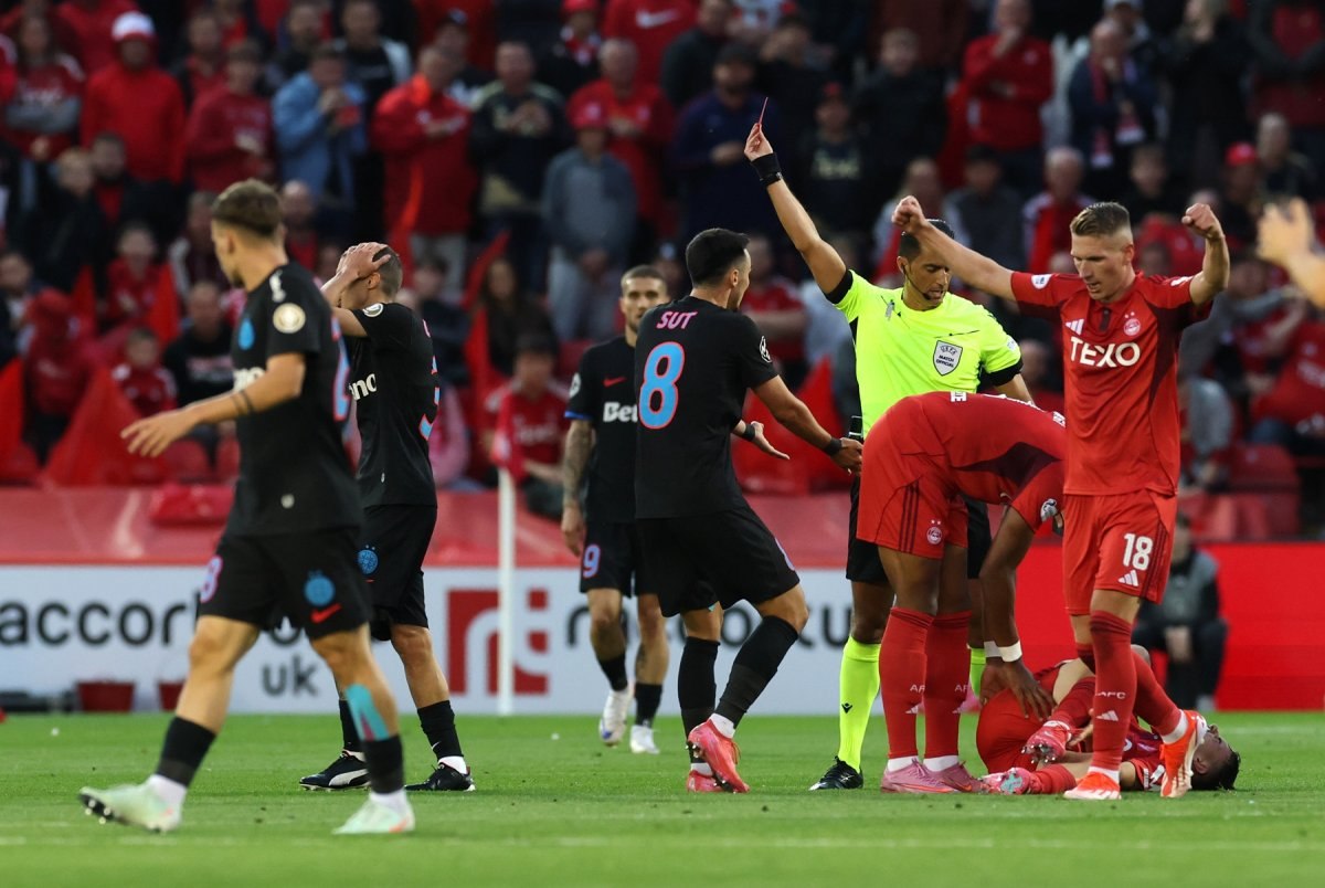 Arbitrii olandezi ne fură pe unde ne prind. Chiar și scoțienii contestă eliminarea lui Cisotti, din Aberdeen – FCSB