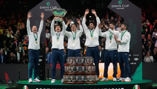 Italia a câștigat Cupa Davis pentru a treia oară consecutiv. Lipsită de Sinner, Squadra Azzurra n-a pierdut niciun meci