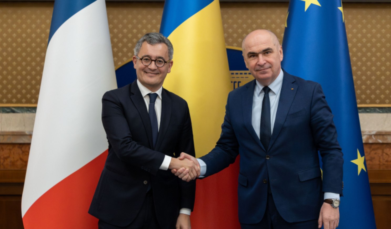 Bolojan și ministrul francez al Justiției, discuții la Palatul Victoria despre securitatea europeană și modernizarea sistemelor judiciare