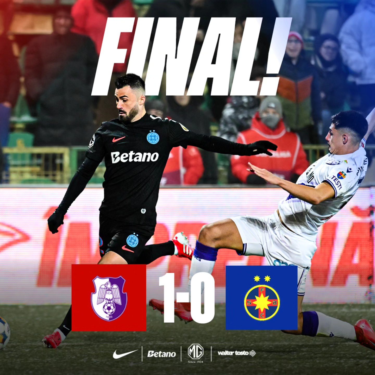 FCSB, înfrângere în „bătălia pentru play-off”. Nou-promovata FC Argeș i-a luat 6 puncte, fără gol primit