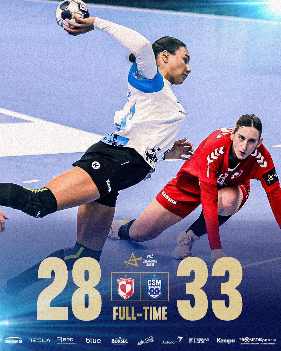CSM București, a șaptea victorie în Liga Campionilor. Româncele au defilat în Croația
