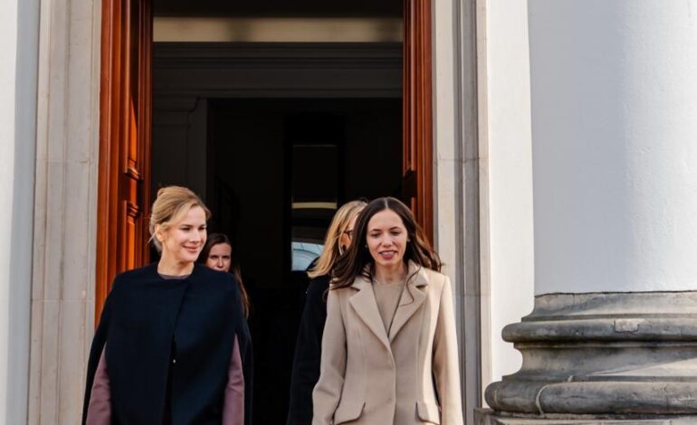 Imagini de la întâlnirea Mirabelei Grădinaru cu Prima Doamnă a Poloniei, la Palatul Prezidențial din Varșovia