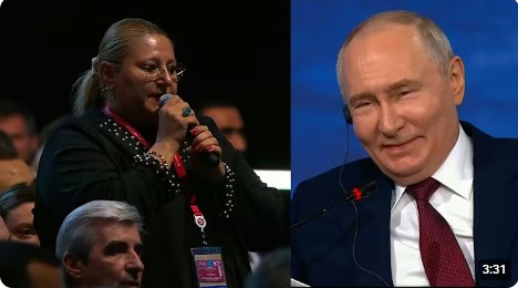Șoșoacă l-a făcut pe Putin să râdă la forumul de la St. Petersburg după ce a spus că România „nu are președinte”. Europarlamentara: „Vă admirăm”