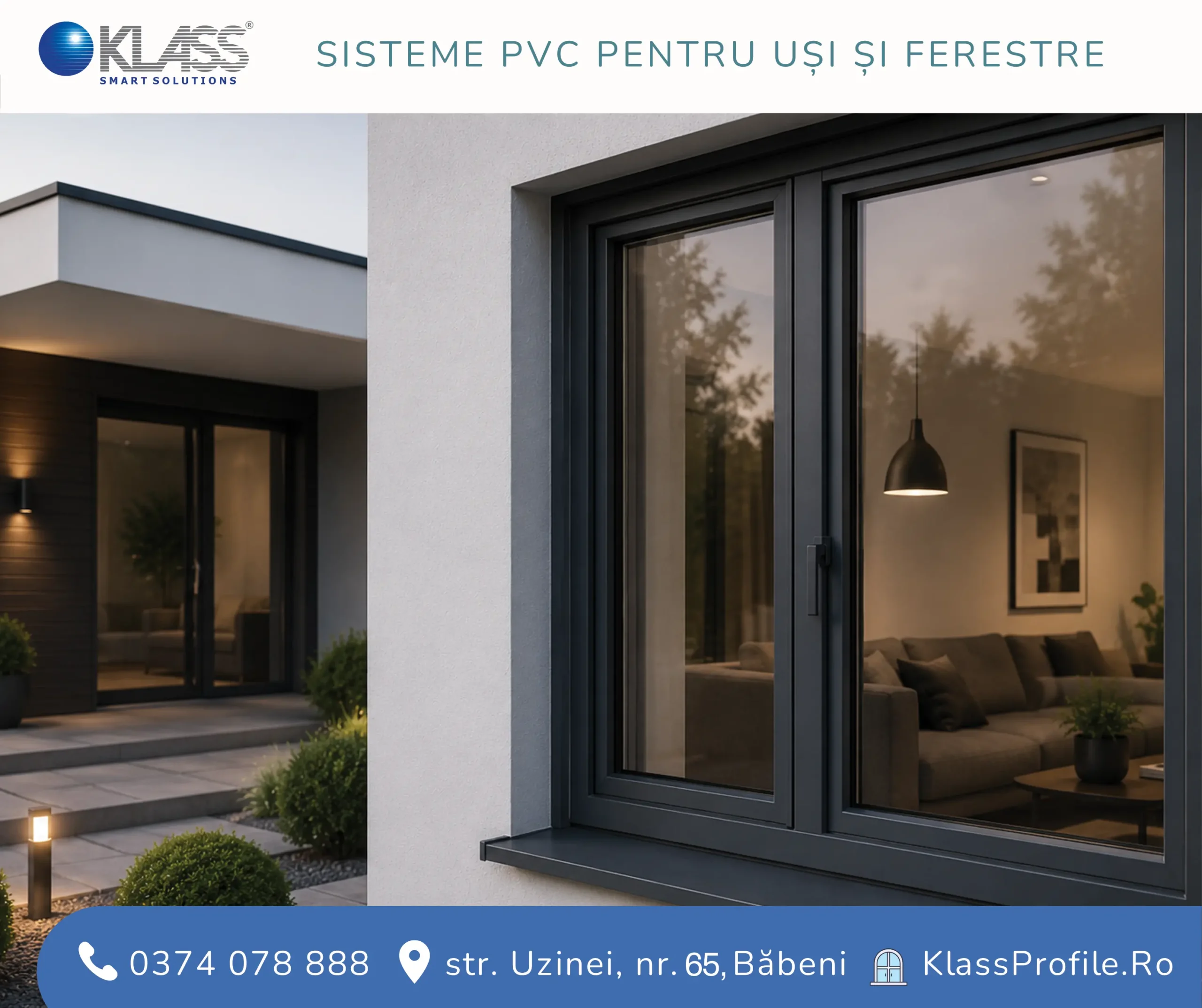 Ferestre PVC în nuanțe de gri antracit – De ce au cucerit designul modern?