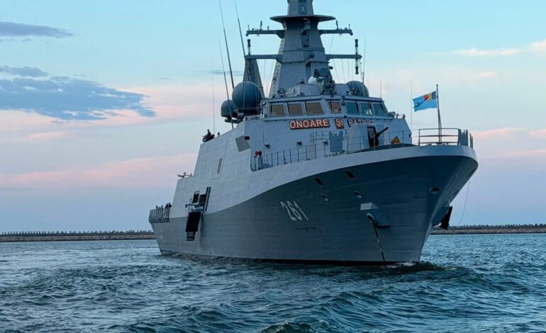 „Bun venit în Marea Neagră”. Cum a fost întâmpinată de turci noua corvetă „Contraamiral August Roman”
