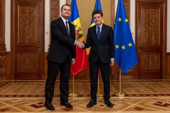 Premierul Republicii Moldova, Vasile Tofan, primit de Nicușor Dan și Ilie Bolojan la Cotroceni și Palatul Victoria
