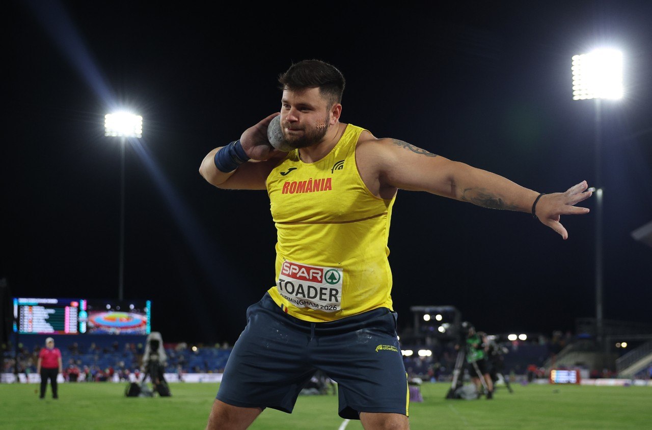 Aruncătorul de greutate Rareș Toader a ocupat locul 5 la CE de atletism