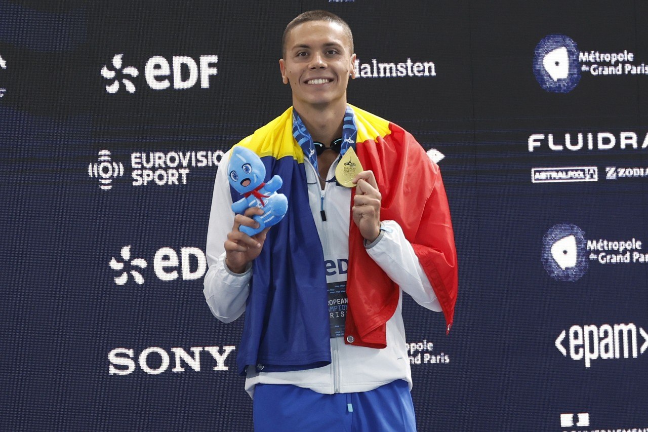 Reacția lui David Popovici după un nou titlu european: „Sunt foarte mândru”