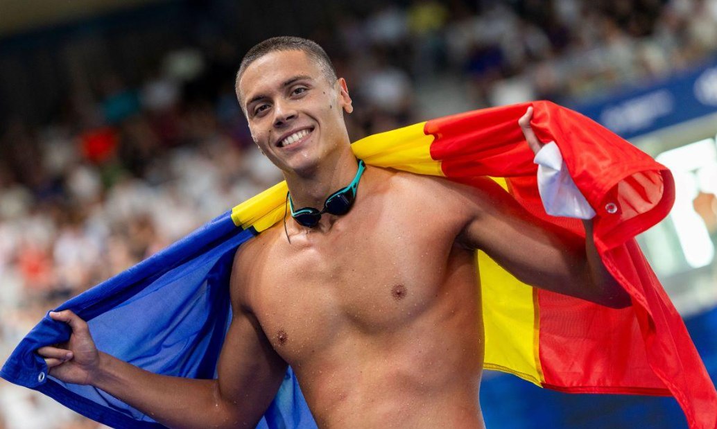 David Popovici, din nou REGE la 200 metri liber! Record istoric: primul care a reușit „marea dublă” de trei ori la rând