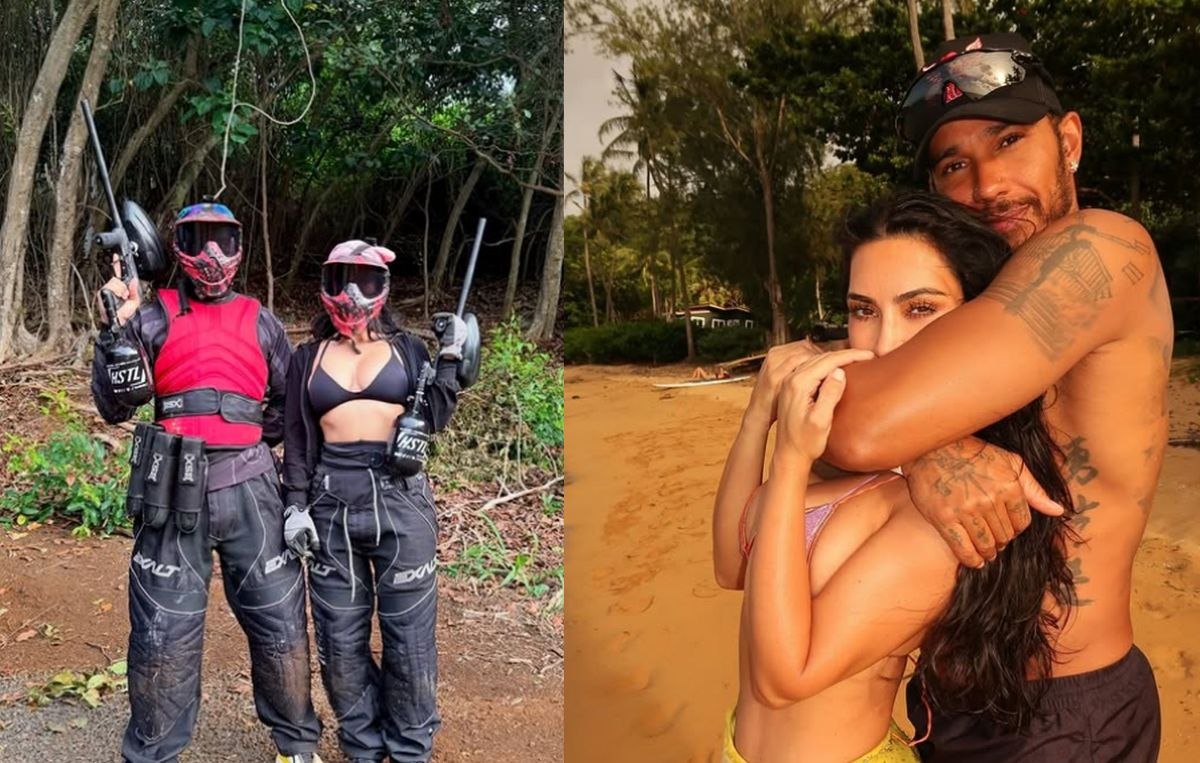 Iubirea care a surprins Formula 1: Lewis Hamilton și Kim Kardashian, imagini intime din paradis