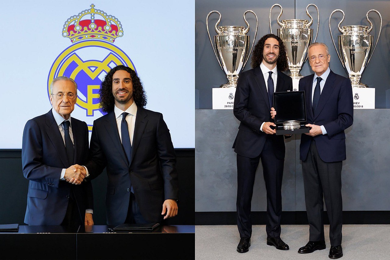 Marc Cucurella a pozat în sala de trofee a lui Real Madrid