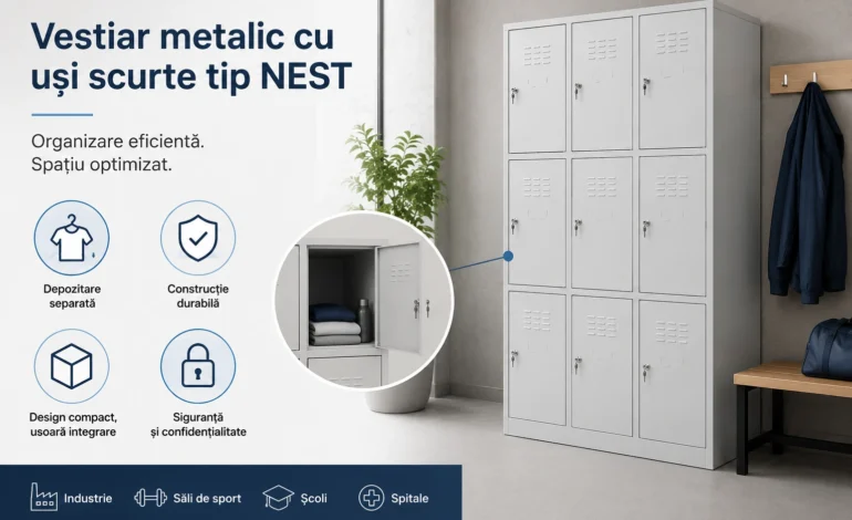 Ce este un vestiar metalic cu uși scurte tip NEST și când merită ales