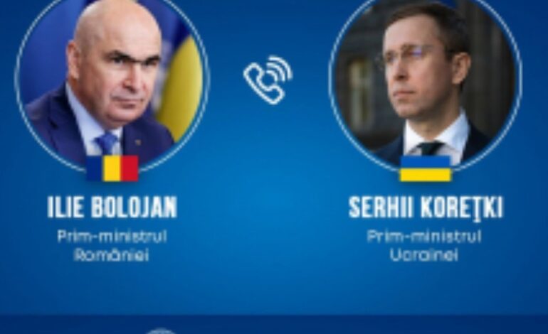 Ilie Bolojan, discuţii cu premierul Ucrainei, după atacul rusesc de la graniţa pe Dunăre cu România