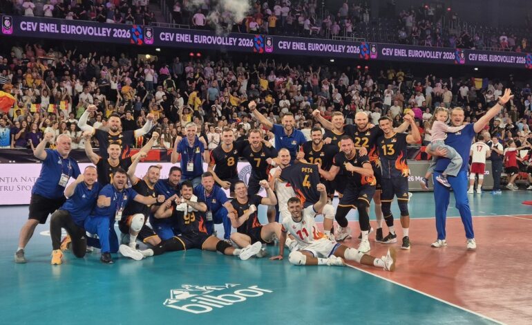 România a învins Turcia și s-a calificat în „optimile” Campionatului European de volei!