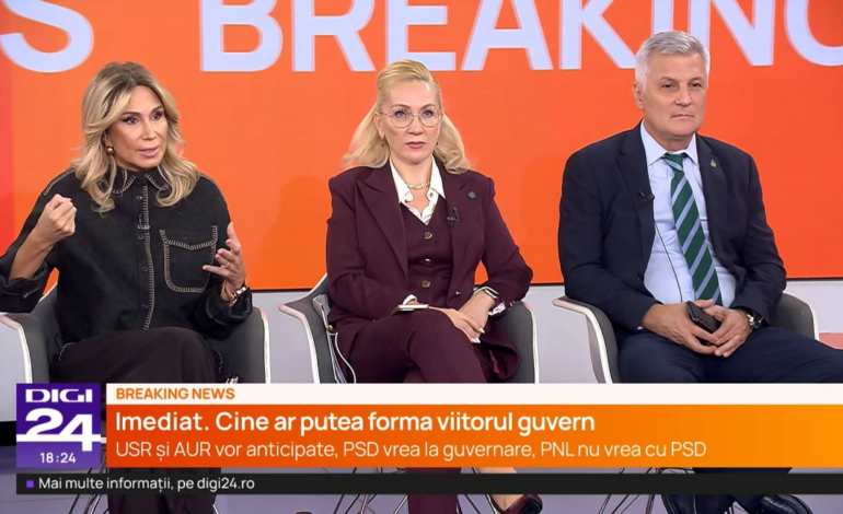 Raluca Turcan și Daniel Zamfir, la cuțite în studioul Digi 24. Liberala a amenințat că părăsește emisiunea