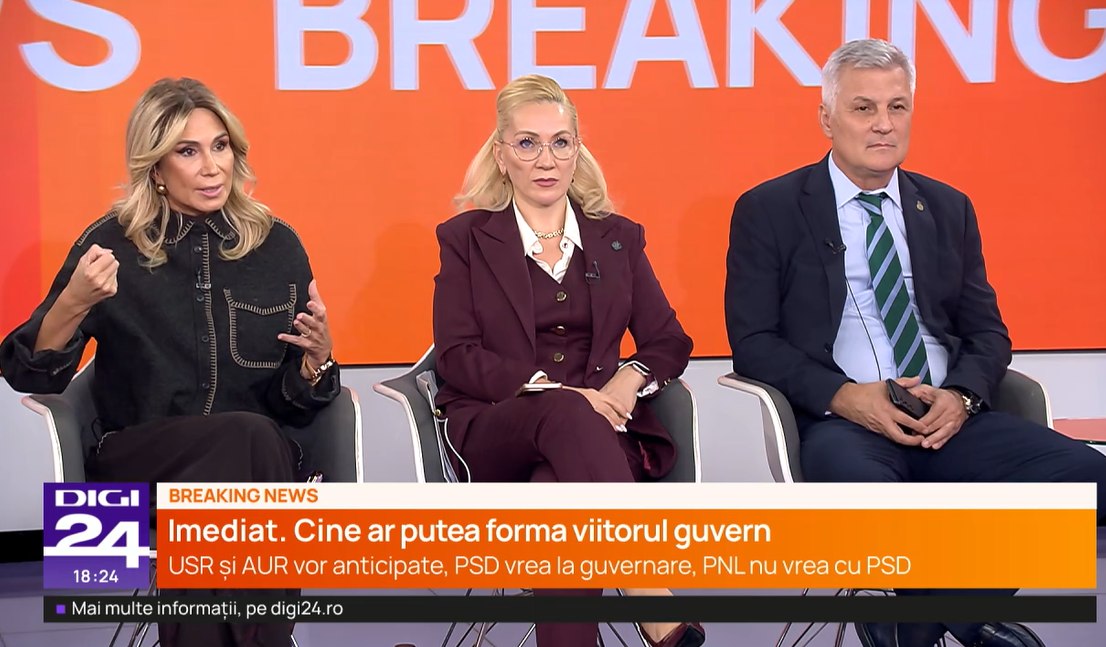 Raluca Turcan și Daniel Zamfir, la cuțite în studioul Digi 24. Liberala a amenințat că părăsește emisiunea