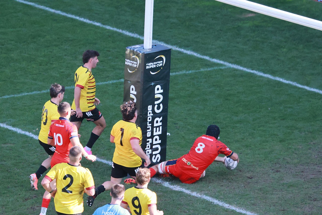 Lupii României au câștigat cu 50-46 în fața Diavolilor din Bruxelles în SuperCupa Europei la rugby