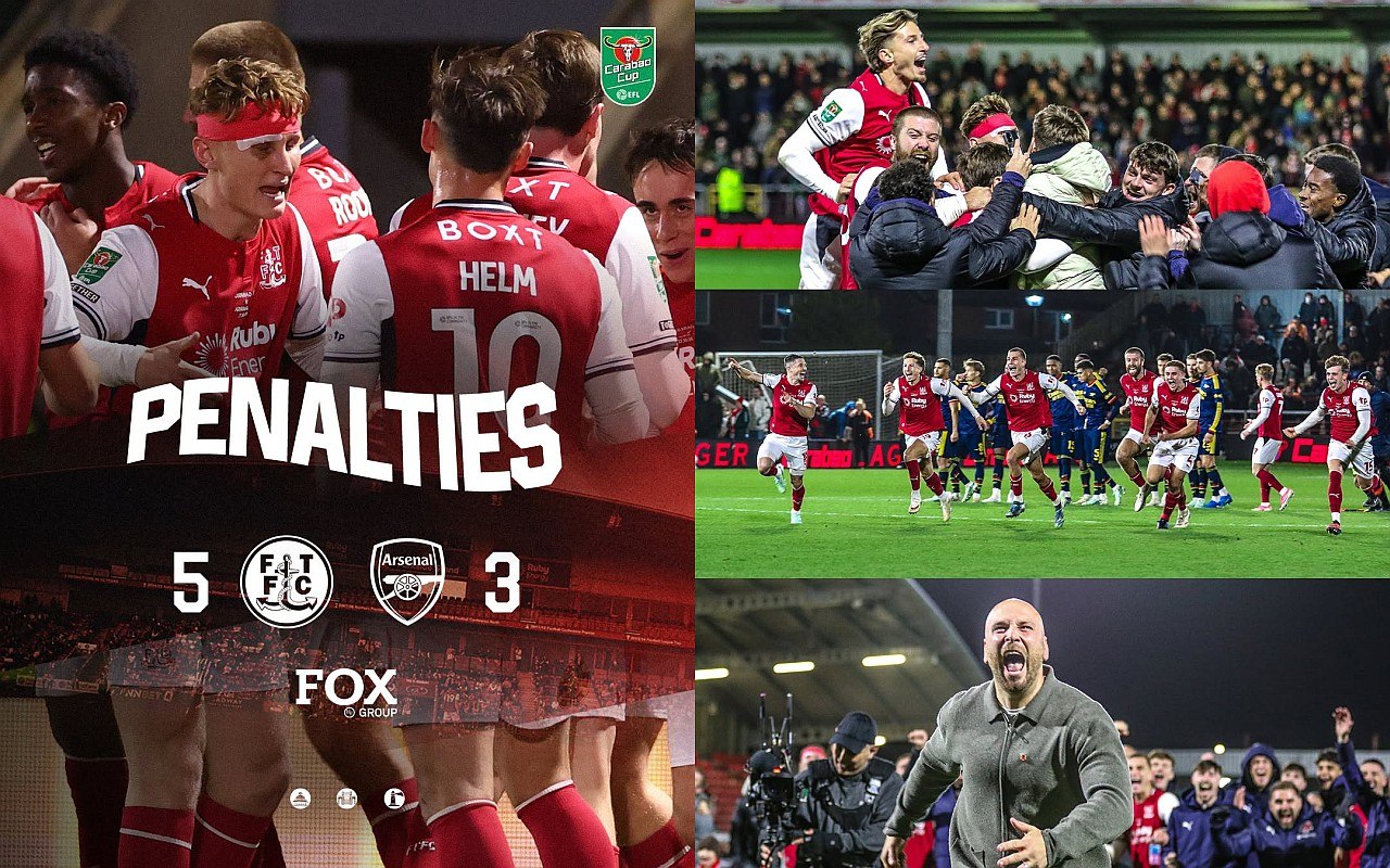 Surpriză uriașă în Cupa Ligii engleze, Arsenal a fost eliminată de o echipă din liga a 4-a!